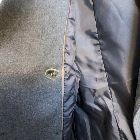 Worthington Gray Cape Peacoat Layered Size XS Jacket Double Breat Buttons - Picture 14 of 15